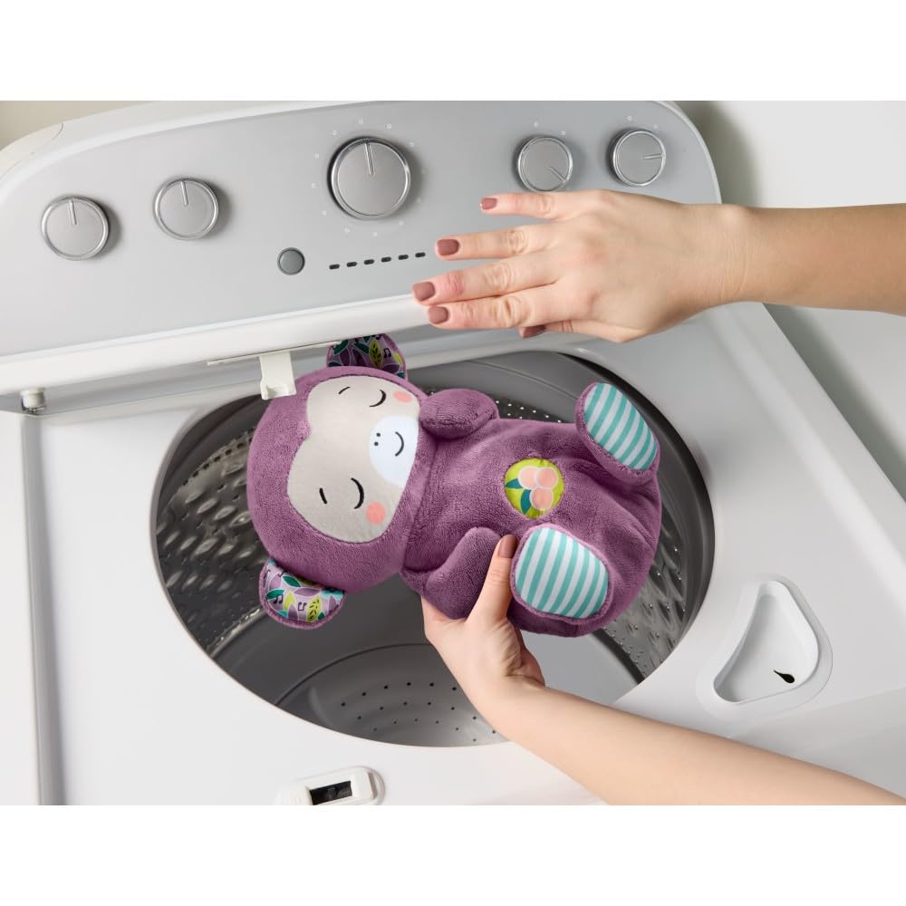 Fisher-Price Schlummer Häschen - tragbares Plüschspielzeug mit Musik und Licht für Neugeborene, Baby Spielzeug ab Geburt, Babyparty und Neugeborenen Geschenk, HXG97
