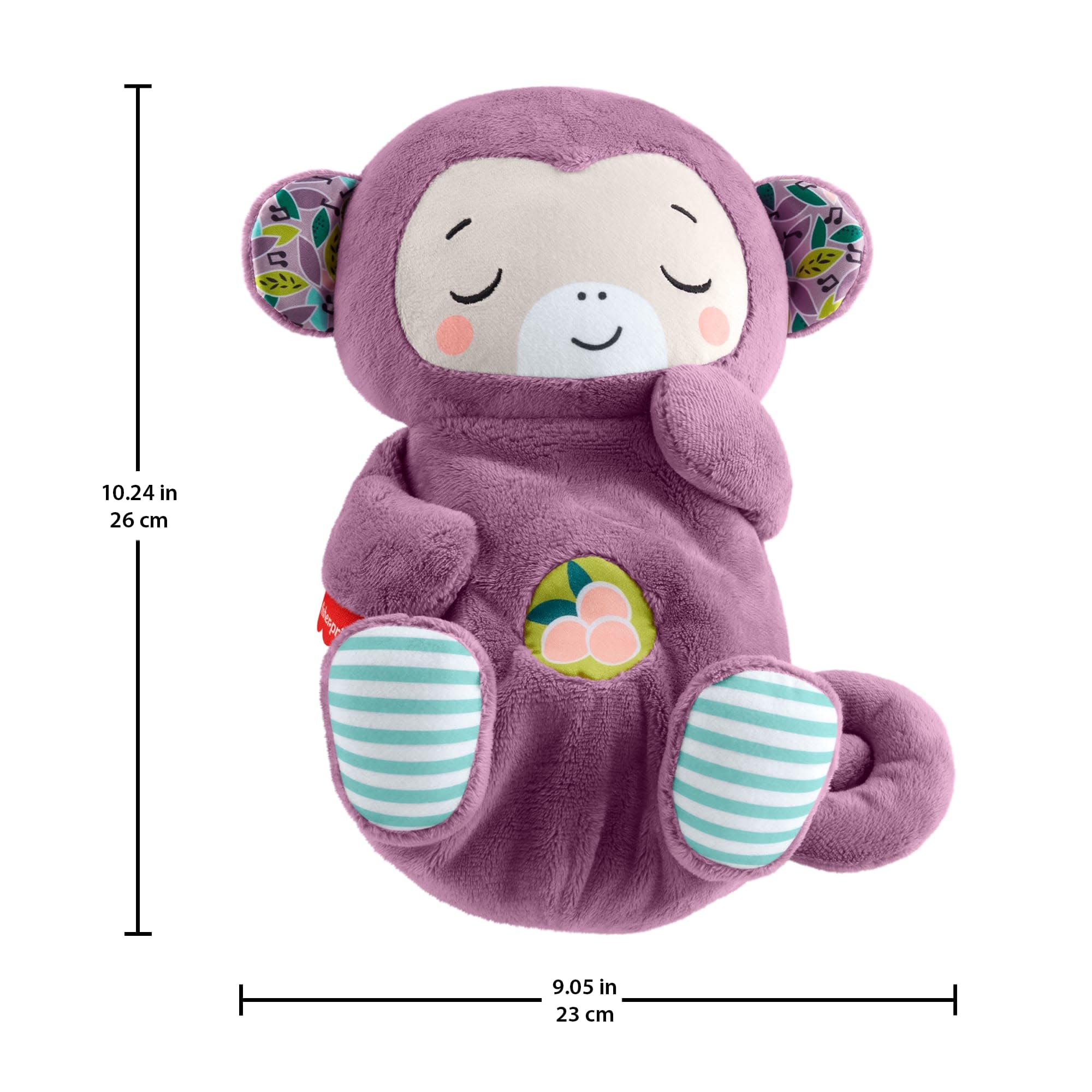 Fisher-Price Schlummer Häschen - tragbares Plüschspielzeug mit Musik und Licht für Neugeborene, Baby Spielzeug ab Geburt, Babyparty und Neugeborenen Geschenk, HXG97
