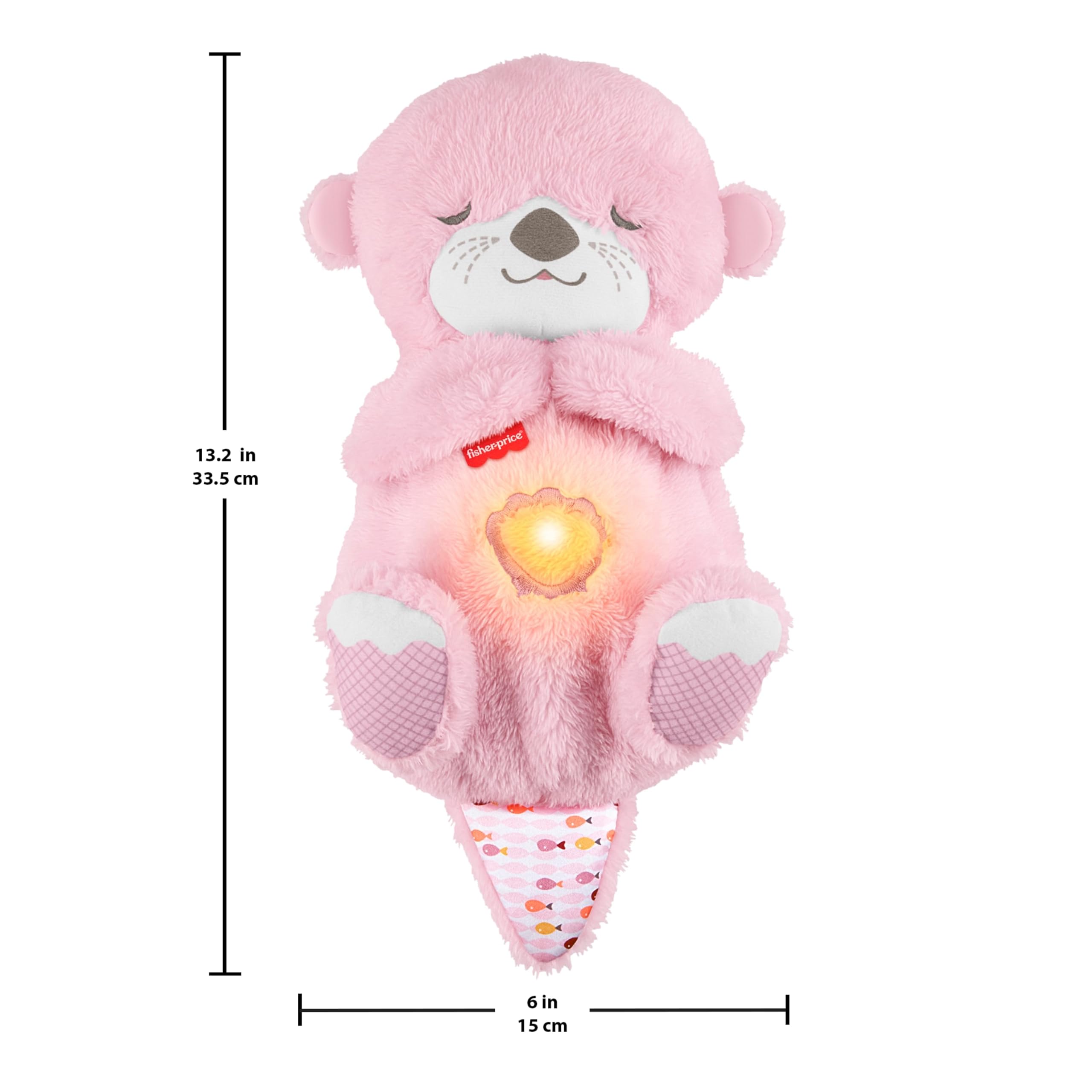 Fisher-Price Schlummer Häschen - tragbares Plüschspielzeug mit Musik und Licht für Neugeborene, Baby Spielzeug ab Geburt, Babyparty und Neugeborenen Geschenk, HXG97