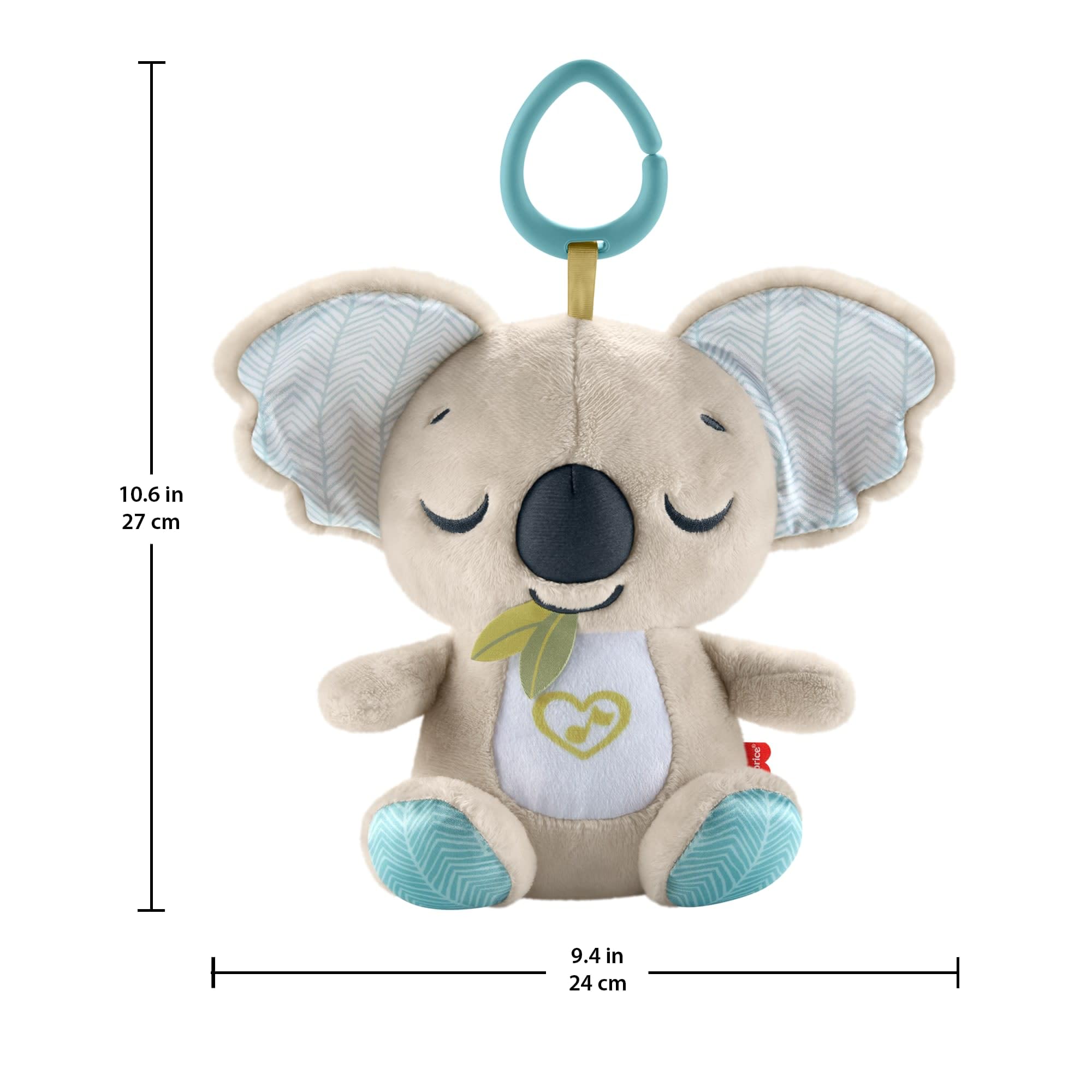 Fisher-Price Schlummer Häschen - tragbares Plüschspielzeug mit Musik und Licht für Neugeborene, Baby Spielzeug ab Geburt, Babyparty und Neugeborenen Geschenk, HXG97