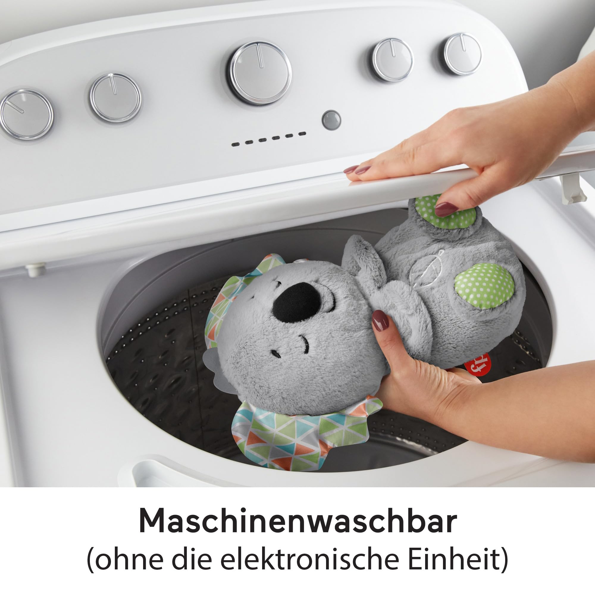 Fisher-Price Schlummer Häschen - tragbares Plüschspielzeug mit Musik und Licht für Neugeborene, Baby Spielzeug ab Geburt, Babyparty und Neugeborenen Geschenk, HXG97